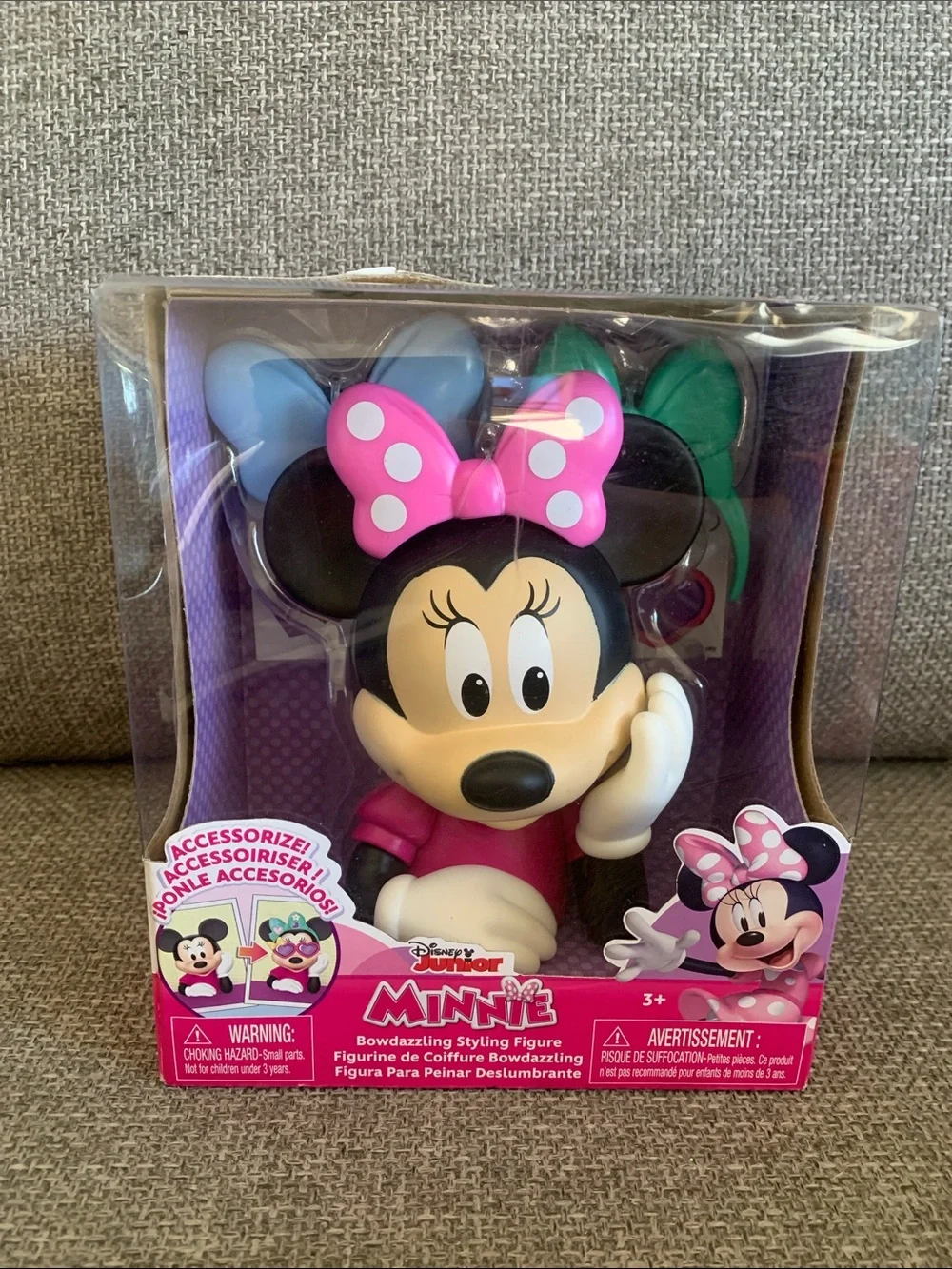 Disney Minnie Mouse Bowdazzling Styling Figure 6” New